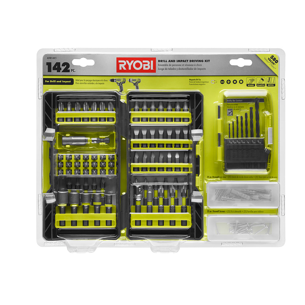 142 PC. Drill and Impact Rated Drive Kit
