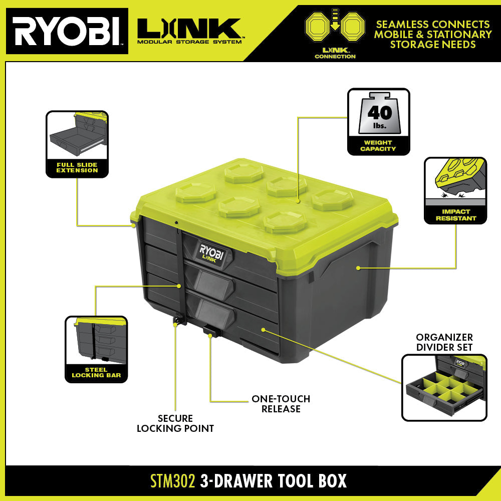LINK 3-DRAWER TOOL BOX Image 3