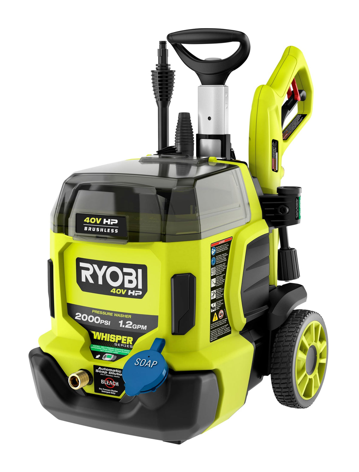40V HP BRUSHLESS WHISPER SERIES 2000 PSI PRESSURE WASHER image