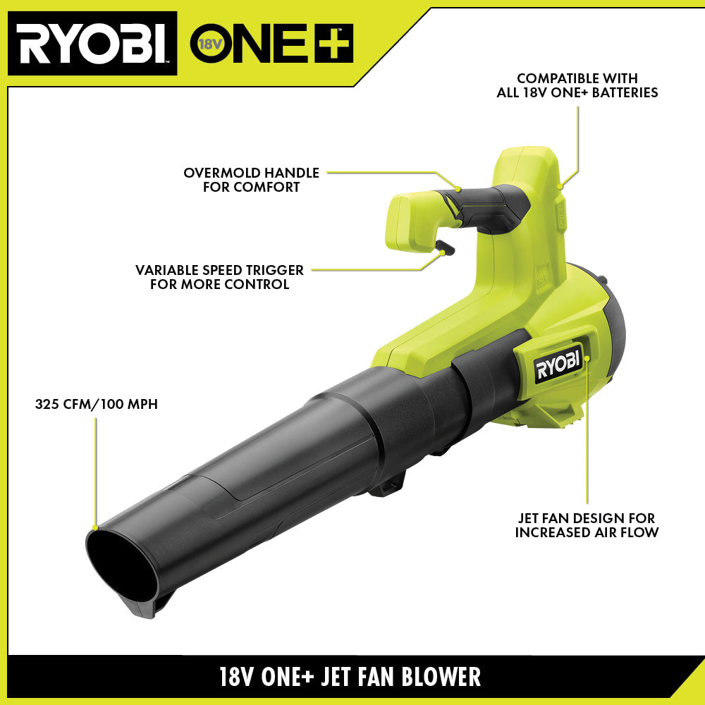 18V ONE+ 325 CFM JET FAN BLOWER KIT Image 3