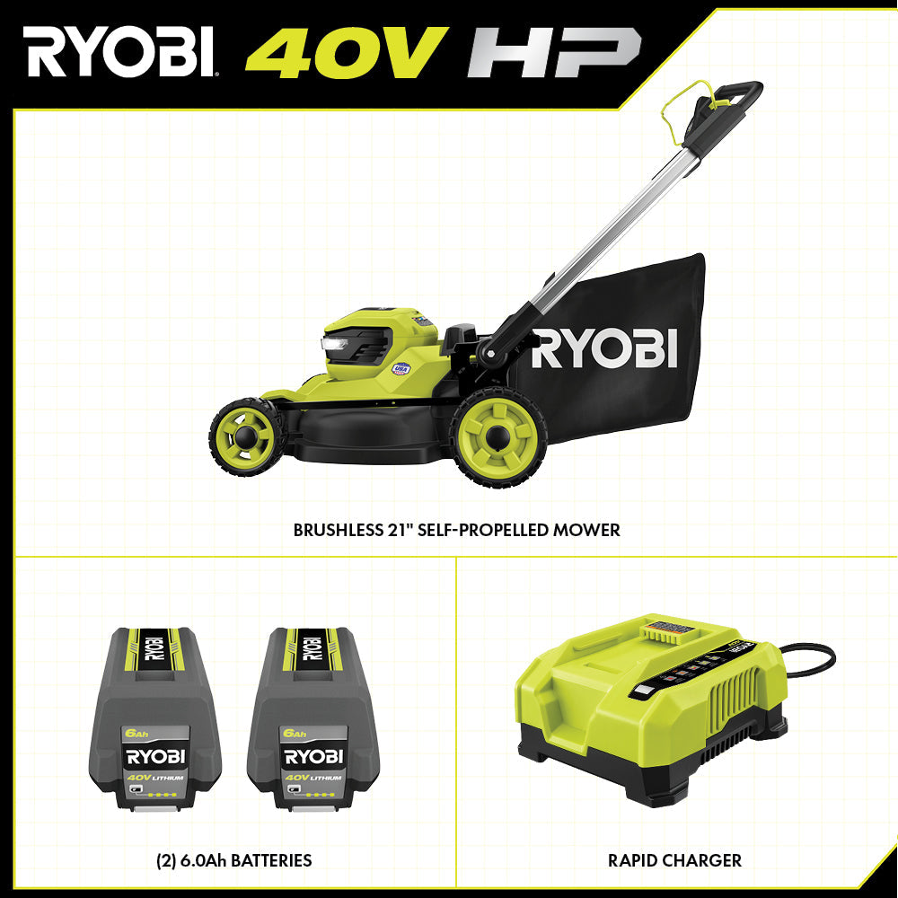 40V HP BRUSHLESS 21" SELF-PROPELLED MOWER KIT Image 3
