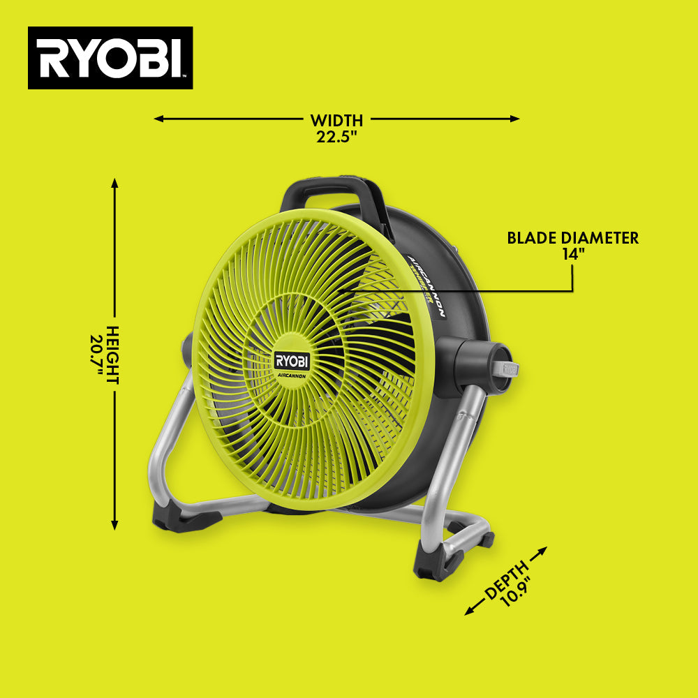 18V ONE+ HYBRID WHISPER SERIES 14" AIR CANNON FAN KIT Image 4