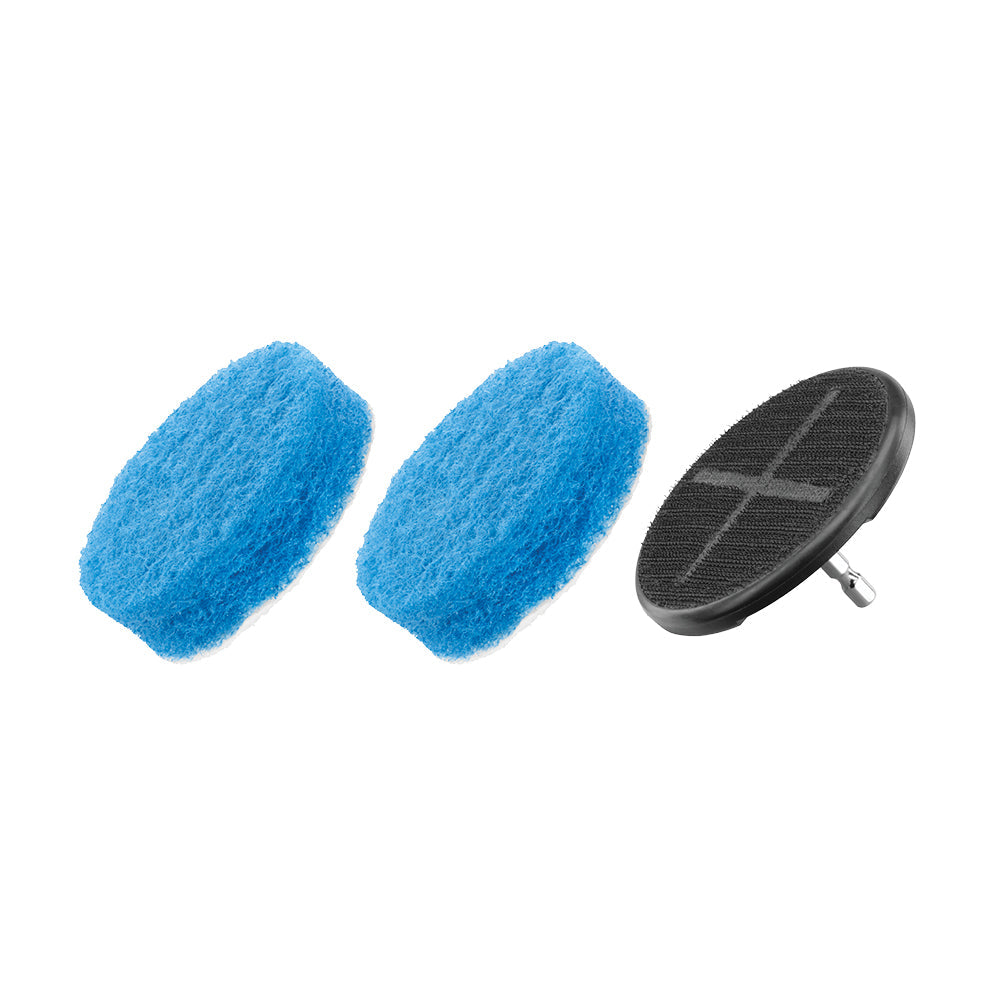 3 PC. 3.5" SCOUR PAD SCRUBBING KIT image