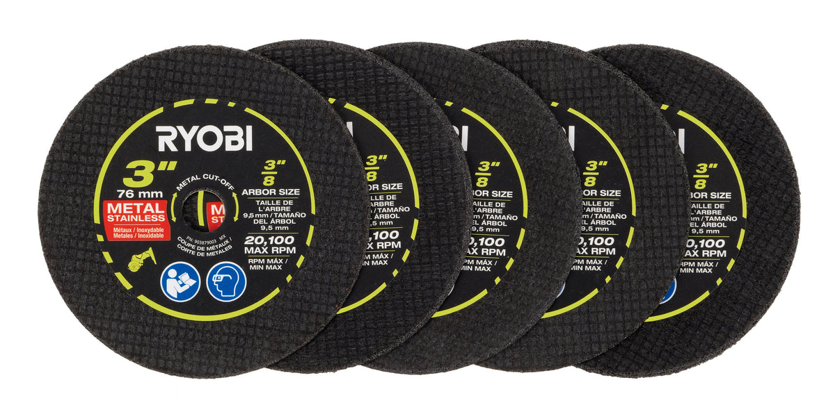 3" Aluminum Oxide Cut-Off Wheel Set (5-Piece) image