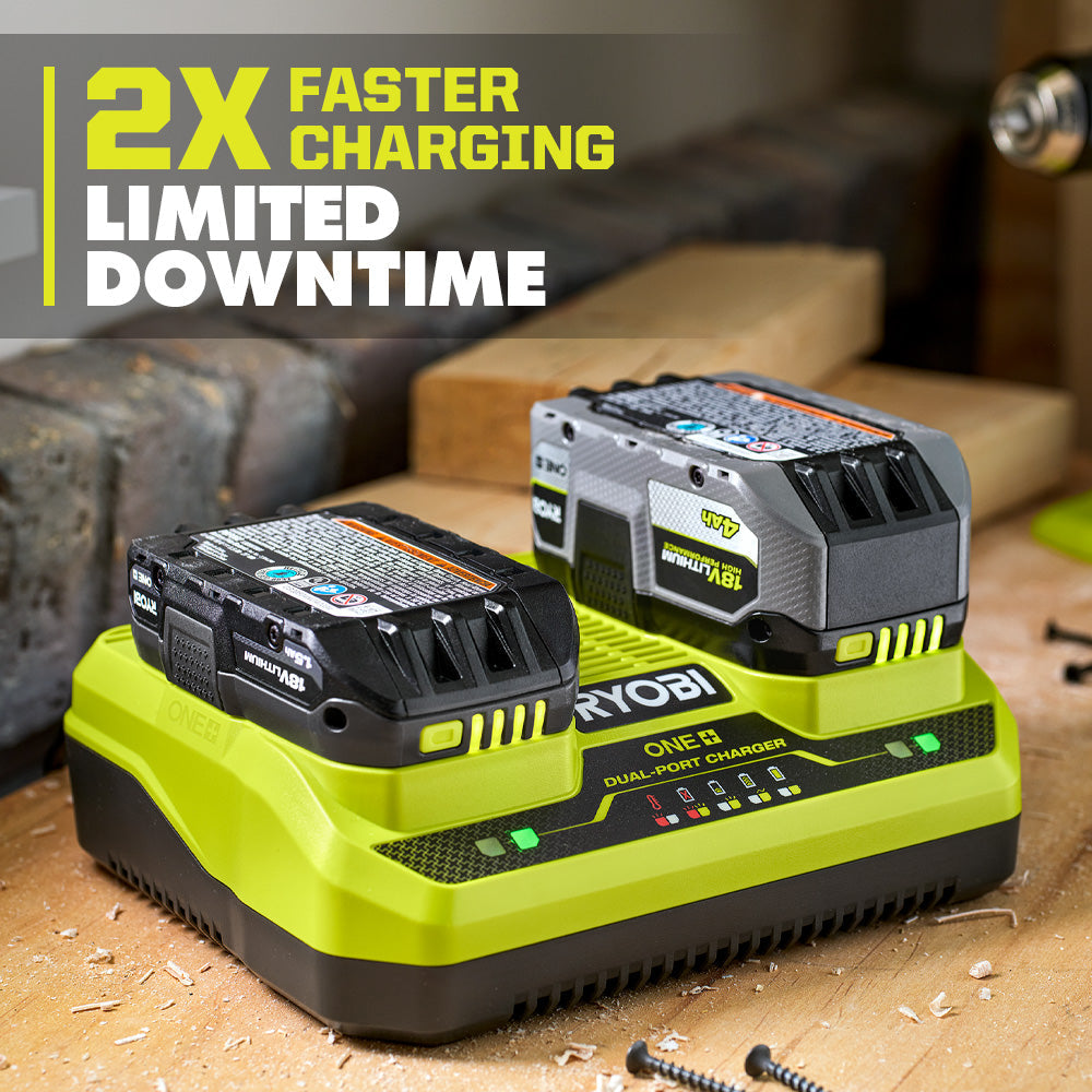 18V ONE+ DUAL-PORT SIMULTANEOUS CHARGER Image 3