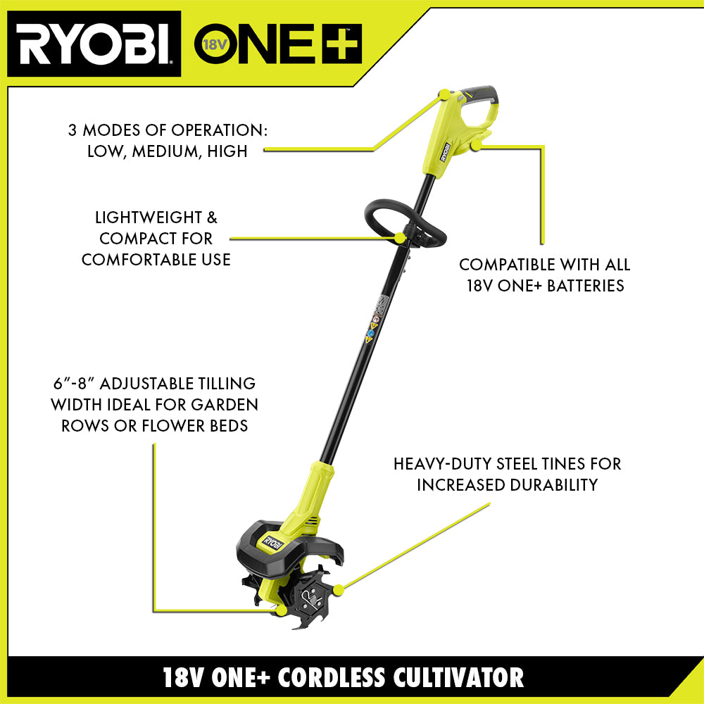 18V ONE+ 8" CULTIVATOR KIT Image 3