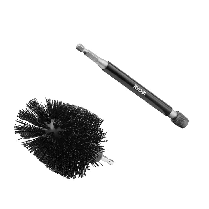 2 PC. Abrasive Bristle Brush Cleaning Kit with Extension Image 1