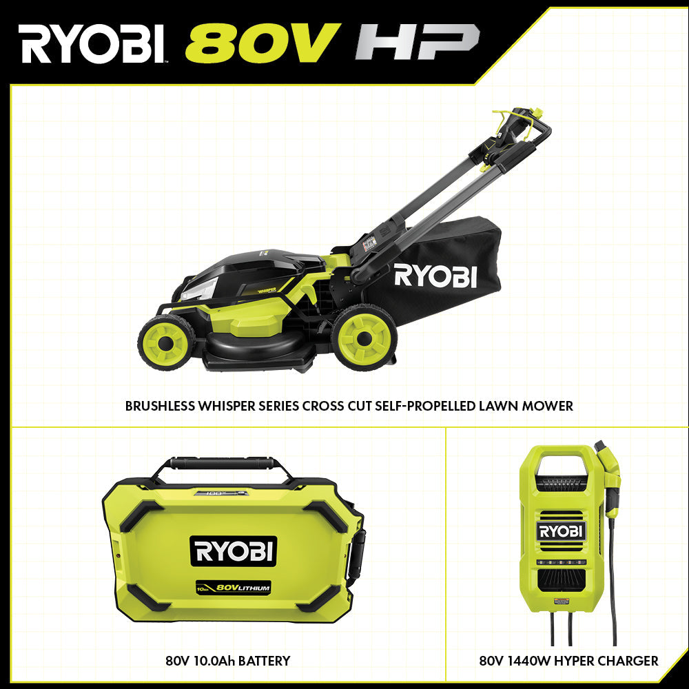 80V HP BRUSHLESS 30" SELF-PROPELLED MULTI-BLADE MOWER KIT Image 2