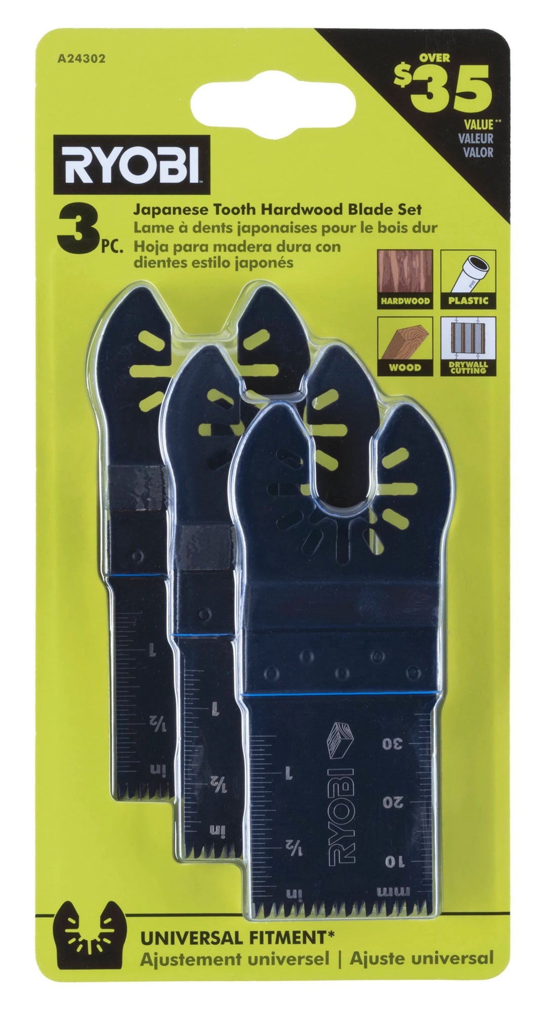3 PC. Japanese Tooth Blade Set Image 3