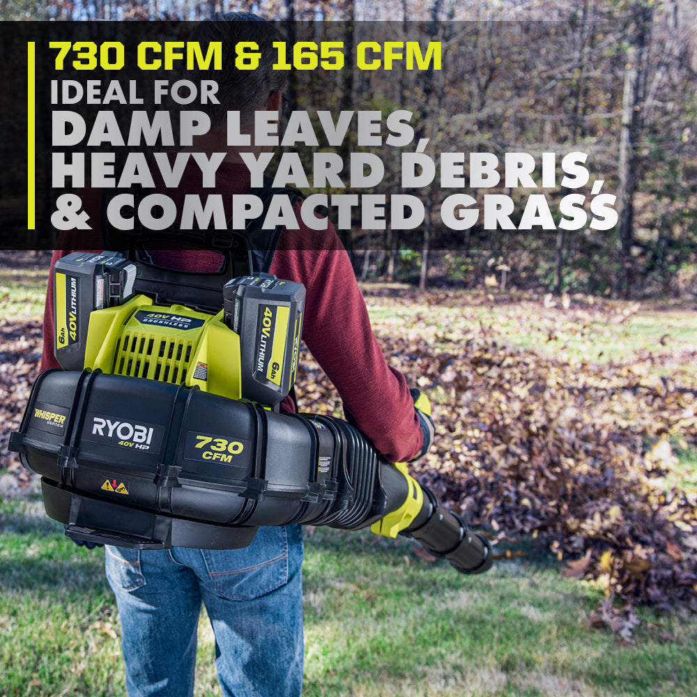 40V HP BRUSHLESS 730 CFM BACKPACK BLOWER KIT Image 6
