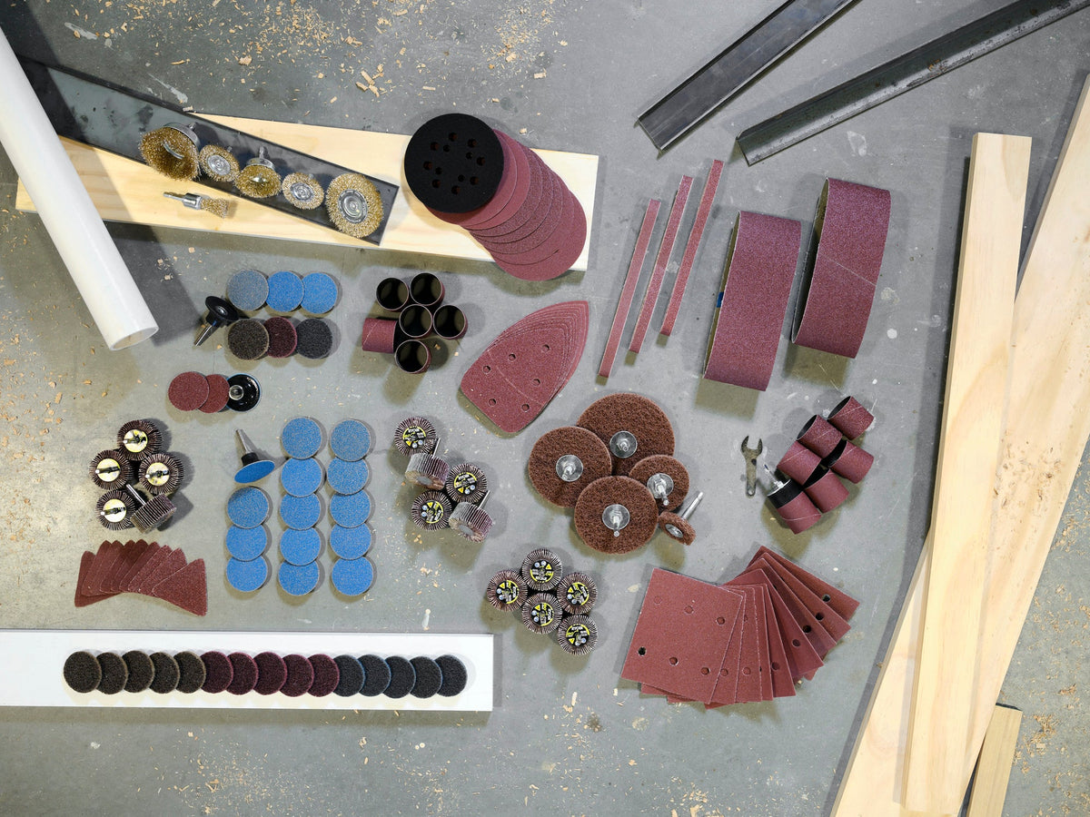 7 PC. 5" RANDOM ORBIT SANDER SAND PAPER Image 2