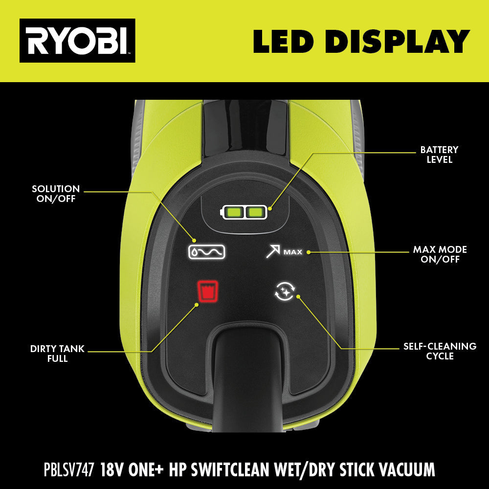 18V ONE+ HP SWIFTCLEAN WET/DRY STICK VACUUM KIT Image 11