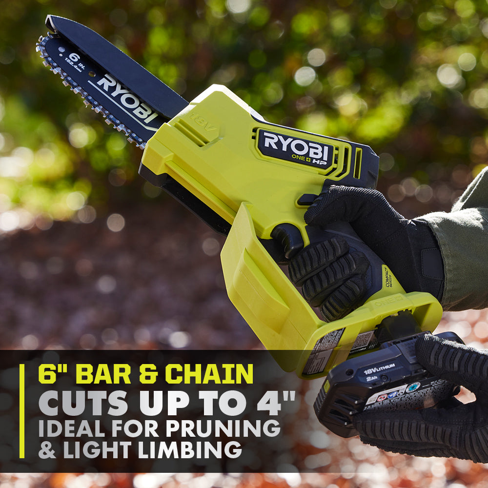 18V ONE+ HP 6" COMPACT BRUSHLESS PRUNING CHAINSAW KIT Image 4