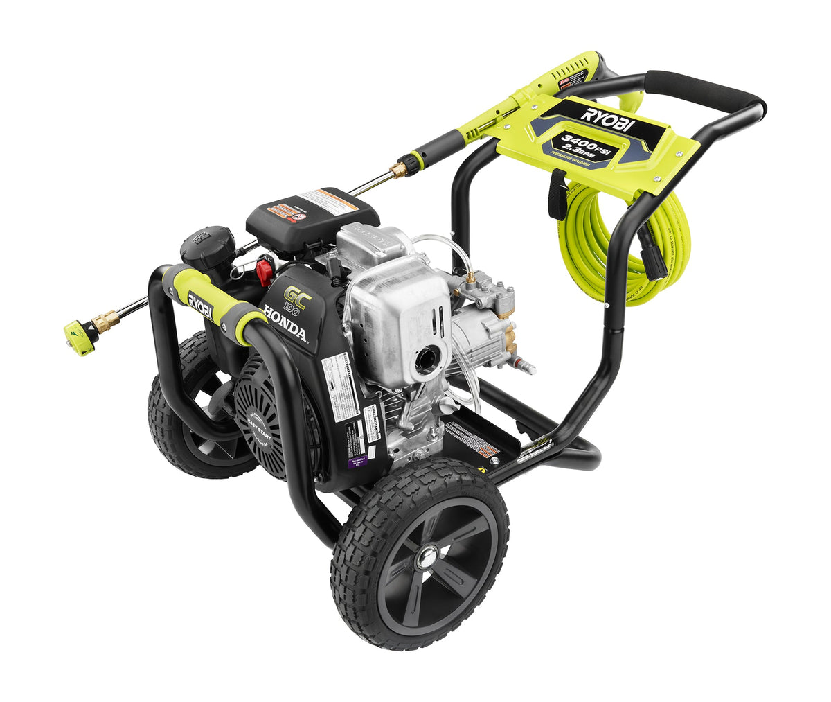 3400 PSI HONDA GC190 GAS PRESSURE WASHER With 16" Surface Cleaner Image 2