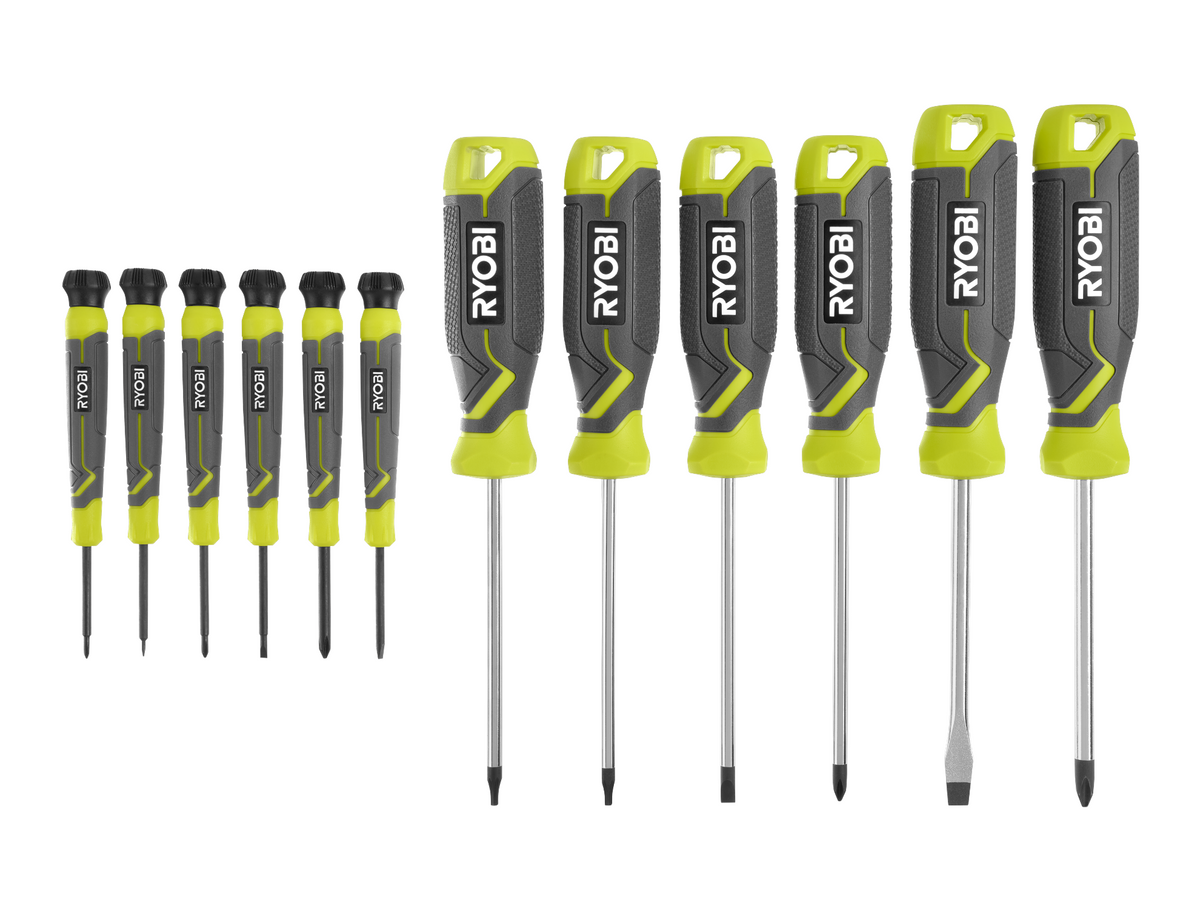 Screwdriver Set (12-Piece) with Cushion Grip Handles image
