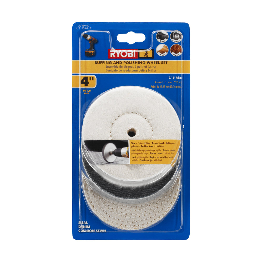 4" Buffing Wheel Set Image 2