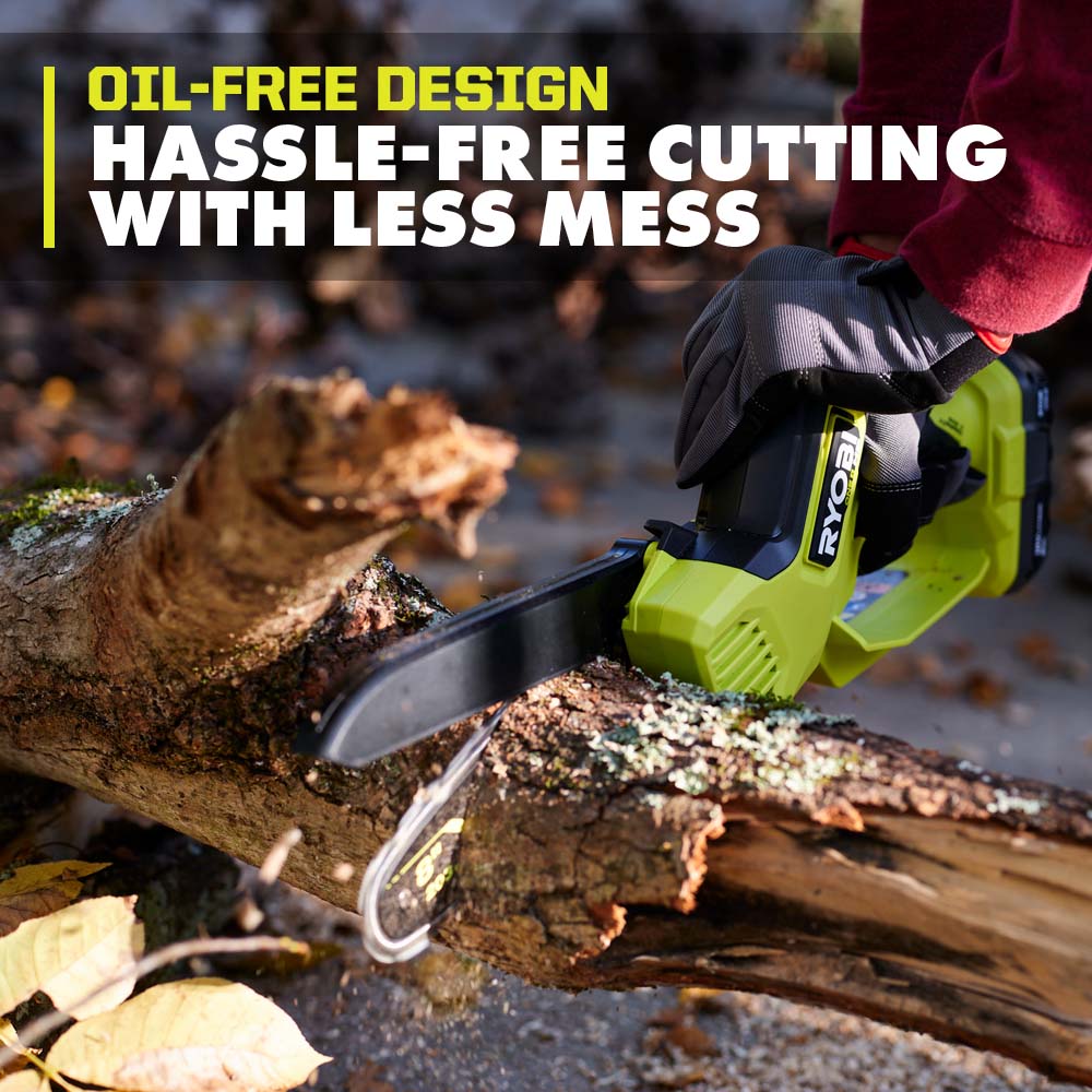 18V ONE+ HP COMPACT BRUSHLESS 8" PRUNING CHAINSAW Image 4
